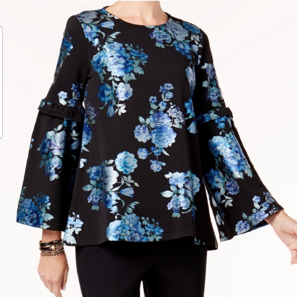 Alfani floral print top
